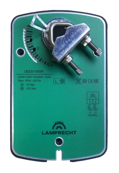 Электроприводы для воздушных и водяных клапанов LAMPRECHT LB24-03SR-U