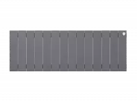 Биметаллический радиатор отопления Royal Thermo PianoForte 300 14 секций Silver Satin