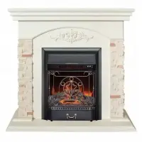 Каминокомплект RealFlame Neapolis WT с очагом Majestic Lux Black S