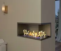 Биокамин Zefire Standart 1000 для угловой стены Биокамин Zefire Standart 1000 для угловой стены