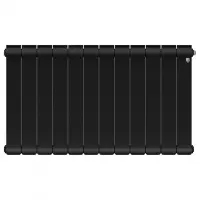 Биметаллический радиатор отопления Royal Thermo Infinity 500 12 секций Noir Sable