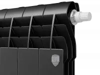 Биметаллический радиатор отопления Royal Thermo BiLiner 350 VR 4 секции Noir Sable Биметаллический радиатор отопления Royal Thermo BiLiner 350 VR 4 секции Noir Sable