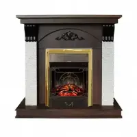 Каминокомплект RealFlame Corfino NT с очагом Majestic Lux Brass S Каминокомплект RealFlame Corfino NT с очагом Majestic Lux Brass S