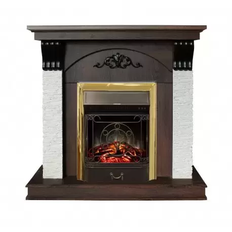Каминокомплект RealFlame Corfino NT с очагом Majestic Lux Brass S