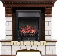 Каминокомплект Royal Flame Pierre Luxe с очагом Fobos FX Black Каминокомплект Royal Flame Pierre Luxe с очагом Fobos FX Black