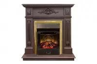Каминокомплект RealFlame Lilian STD/EUG DN с очагом Majestic Lux Brass S