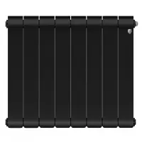 Биметаллический радиатор отопления Royal Thermo Infinity 500 8 секций Noir Sable