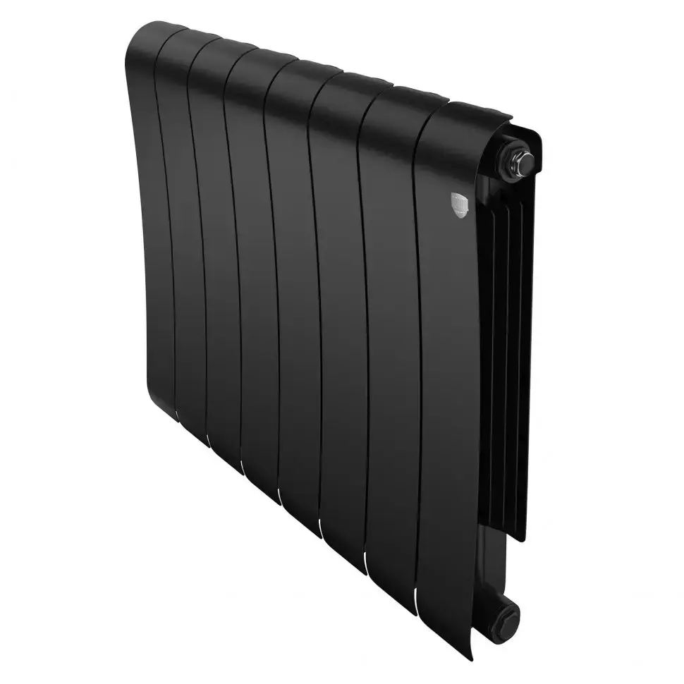 Биметаллический радиатор отопления Royal Thermo Infinity 500 8 секций Noir Sable