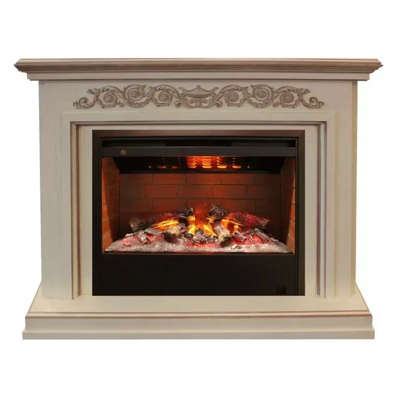 Каминокомплект RealFlame Leticia 26 WT с очагом 3D Helios 26